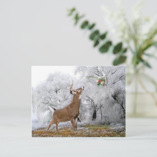 briefkaart met "pretkerst" (Staand voorkant)