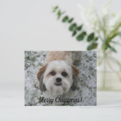 Briefkaart met prettige kerst (Staand voorkant)