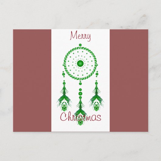 Briefkaart met prettige kerstdrocatcher (Voorkant)