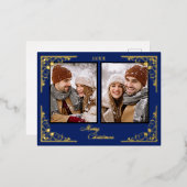 Briefkaart met prettige kerstfoto's (Voorkant / Achterkant)