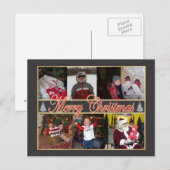 Briefkaart met prettige kerstfoto's (Voorkant / Achterkant)