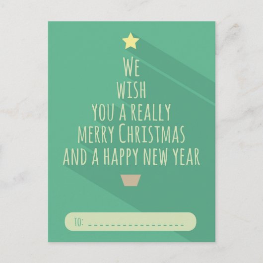 Briefkaart met prettige kerstwensen (Voorkant)