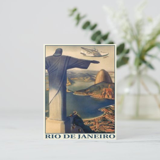 Briefkaart met  Rio de Janeiro-afdruk (Staand voorkant)