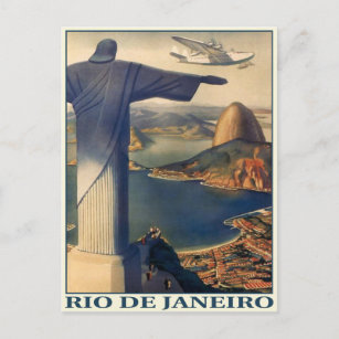 Briefkaart met  Rio de Janeiro-afdruk
