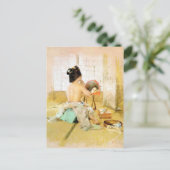 Briefkaart met Robert Frederick Blum Painting (Staand voorkant)