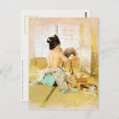 Briefkaart met Robert Frederick Blum Painting (Voorkant / Achterkant)