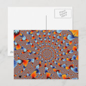 Briefkaart met rode blauwe lammeren (Voorkant / Achterkant)