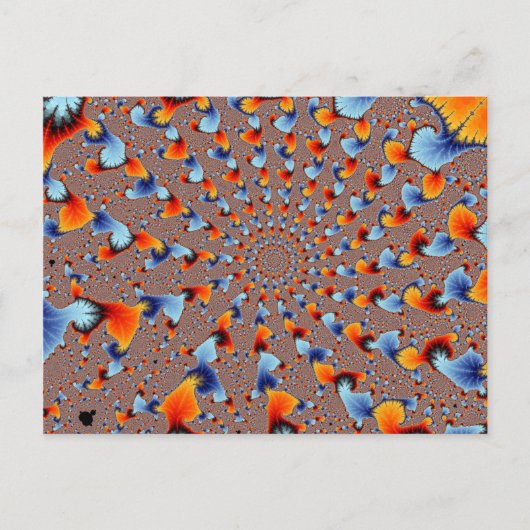 Briefkaart met rode blauwe lammeren (Voorkant)