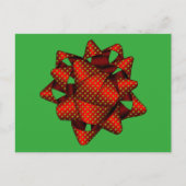 Briefkaart met rode kerstboompjes (Voorkant)