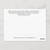 Briefkaart met rode kop, houpecker (Achterkant)