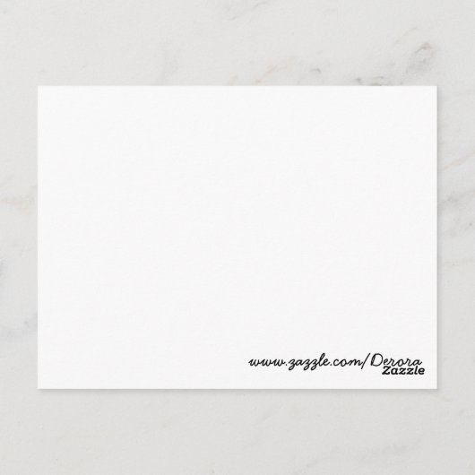 Briefkaart met rode tapijt (Achterkant)