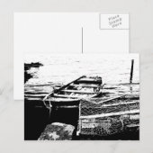 Briefkaart met roeboot (Voorkant / Achterkant)