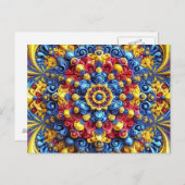 Briefkaart met Roemeense kleuren Design (Voorkant / Achterkant)