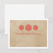 Briefkaart met rood snoepje D20-desktop (Voorkant / Achterkant)