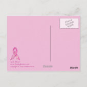Briefkaart met roze stremmen (Achterkant)