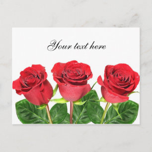 Briefkaart met rozen