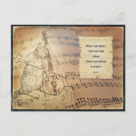 Briefkaart met Rumi - Alles is muziek