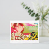 Briefkaart met ruw experiment (Staand voorkant)