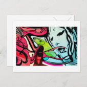 Briefkaart met ruw experiment (Voorkant / Achterkant)