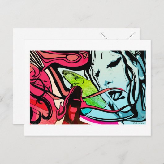 Briefkaart met ruw experiment (Voorkant / Achterkant)