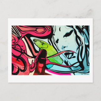 Briefkaart met ruw experiment