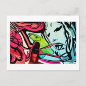 Briefkaart met ruw experiment (Voorkant)