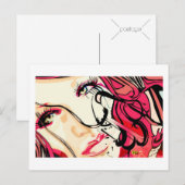 Briefkaart met ruw experiment (Voorkant / Achterkant)