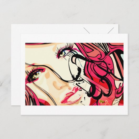 Briefkaart met ruw experiment (Voorkant / Achterkant)