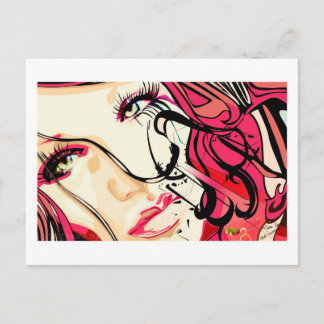 Briefkaart met ruw experiment