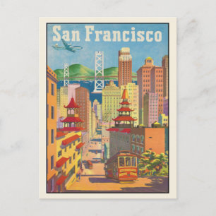 Briefkaart met  San Francisco Poster Print