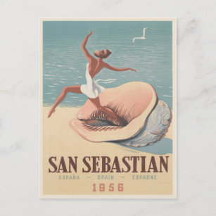 Briefkaart met San Sebastian Adverteren Print