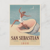Briefkaart met San Sebastian Adverteren Print (Voorkant)