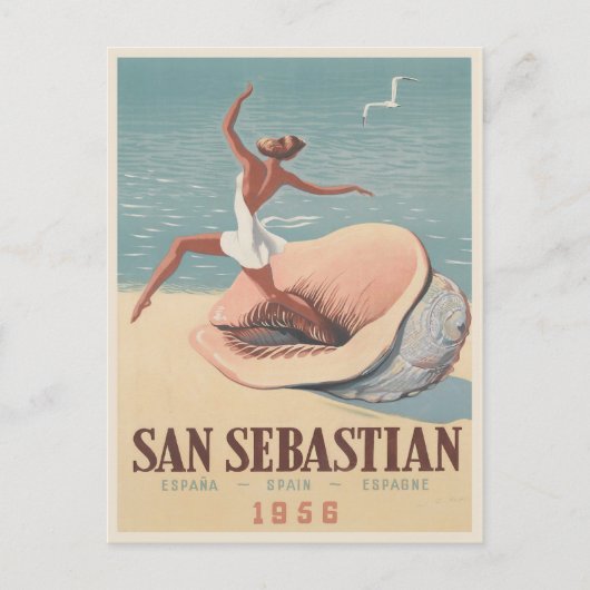 Briefkaart met San Sebastian Adverteren Print (Voorkant)