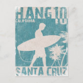 Briefkaart met Santa Cruz Surfer Print (Voorkant)