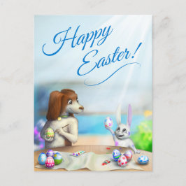 Briefkaart met schattige beesten