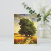 Briefkaart met schilderen van Alexandre Calame (Staand voorkant)