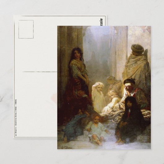 Briefkaart met schilderij van Gustave Dore (Voorkant / Achterkant)