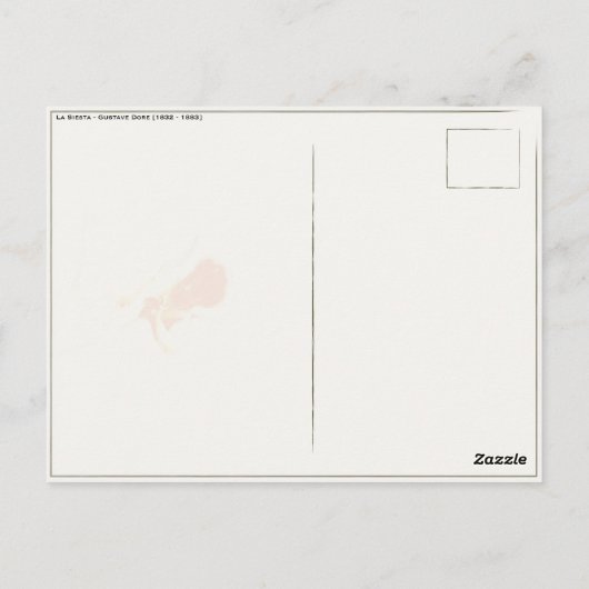 Briefkaart met schilderij van Gustave Dore (Achterkant)