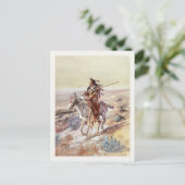 Briefkaart met schilderij van Indiaas (Staand voorkant)