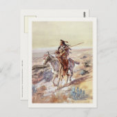 Briefkaart met schilderij van Indiaas (Voorkant / Achterkant)