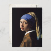 Briefkaart met schilderingen van Johannes Vermeer (Voorkant / Achterkant)