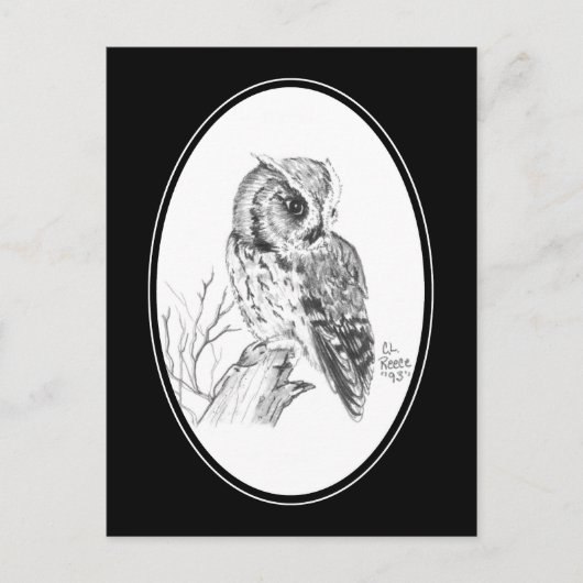 Briefkaart met schroevendraaien in potlood (Voorkant)