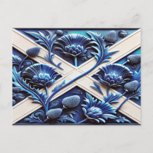 Briefkaart met Scottish Thistles Design