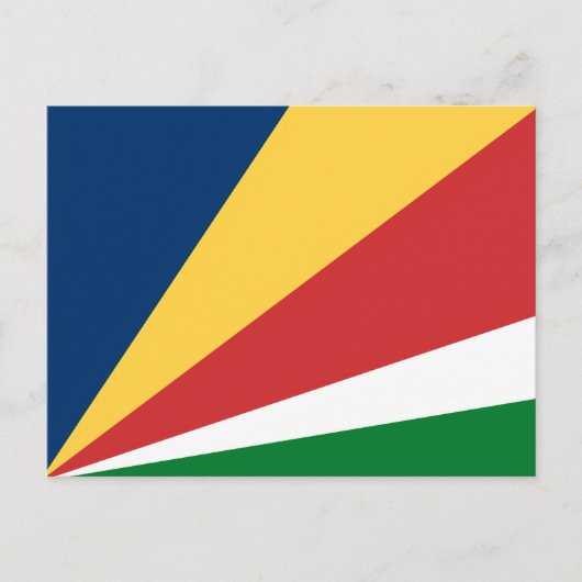 Briefkaart met Seychellen Kleuren Design (Voorkant)