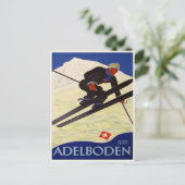 Briefkaart met  Ski Resort Print (Staand voorkant)