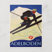 Briefkaart met  Ski Resort Print (Voorkant)