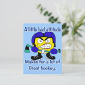 Briefkaart met slechte instelling (Staand voorkant)