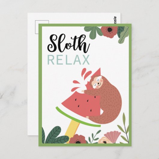 Briefkaart met sleuf (Voorkant / Achterkant)