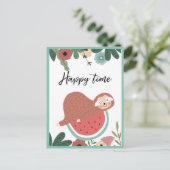 Briefkaart met sleuf (Staand voorkant)