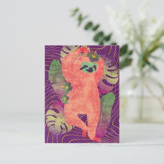 Briefkaart met sleuf (Staand voorkant)